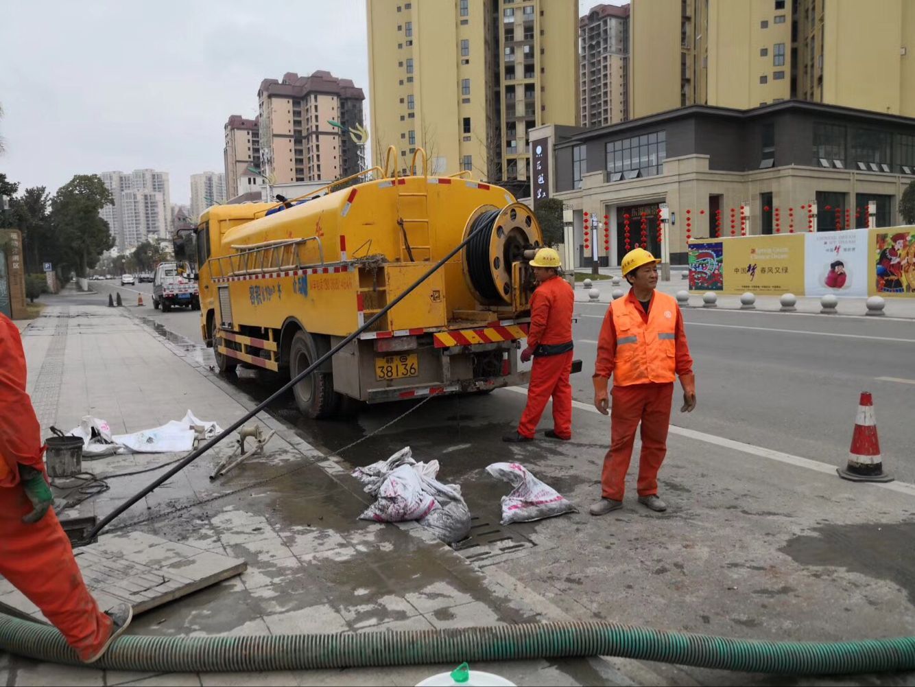 秦安排污管道清淤-管道清洗